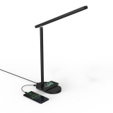 Eye-protection Table Lamp LED with 15W Fast Wireless Phone Charger 5 Mode Brightness Bedside Night Lights