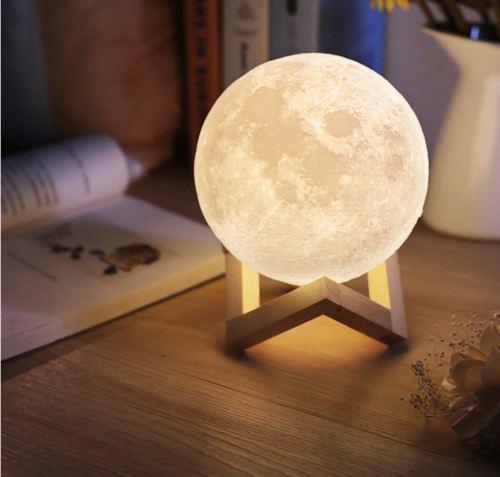 Air Humidifier 3D USB LED Magical Moon Night Light Moonlight Table Desk Moon Lamp Home Decor