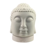 Bedroom Decor Gift Essential Oil Diffuser Ultrasonic Aroma Humidifier Warm Light Ceramic Buddha Head Diffusers Yoga Spa Home