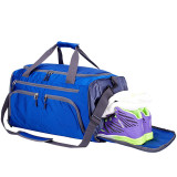 Custom high quality foldable  gym sport bags waterproof travel bag with shoes compartment   for men women