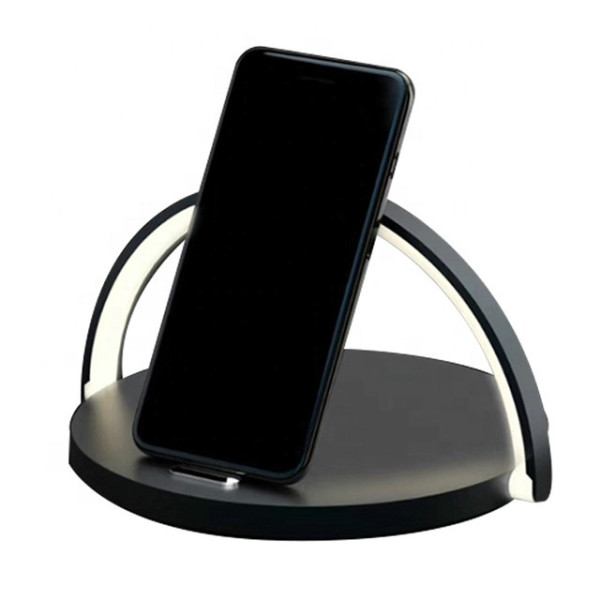 10W Fast Wood Multi Table Qi Led Light Lamp Mobile Holder Wireless Phone Chargers