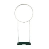 Round 5ft Frame With Fabric Portable Wedding Birthday Party Banner Wall Background Backdrop Stand