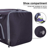 Custom high quality foldable  gym sport bags waterproof travel bag with shoes compartment   for men women