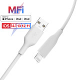 MFI Certified iphone Data Cable Support PD 3A 18W PVC High Speed Lighting Cable USB A To Lighting Charge Cable for Apple wire