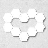 Touch Sensitive Wall Light Magnet Home Decor Creative Quantum Light LED Hexagonal Sensor Night Light