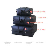 Large capacity heavy duty oxford reusable clothes blanket organizer storage bag