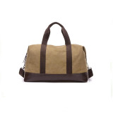 outdoor customized polyester PU leather waterproof travel bag