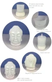 Bedroom Decor Gift Essential Oil Diffuser Ultrasonic Aroma Humidifier Warm Light Ceramic Buddha Head Diffusers Yoga Spa Home