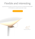 modern design Mini LED Desk Lamp Night lamp bed side table lamp with foldable holder