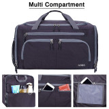 Custom high quality foldable  gym sport bags waterproof travel bag with shoes compartment   for men women