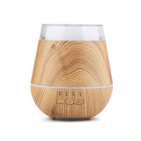 Hot Super quiet Hollow Diffuser colorful night lamp wood grain therapy Humidifier low price