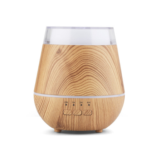 Hot Super quiet Hollow Diffuser colorful night lamp wood grain therapy Humidifier low price