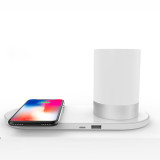 Modern Decor LED RGB Table Bedside Wireless Charger Lamp Bedroom Living Room Atmosphere RGB Night Light