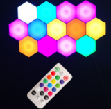 Honeycomb Mosaic Color Version Hexagonal Modular Touch Sensitive Lighting Wall Lamp LED Night Light
