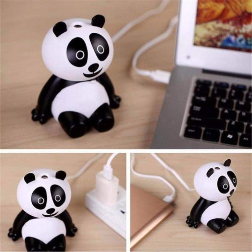 0.05Gallons Panda Shaped Humidifier Purifier Atomizer with Portable Mini USB Cable for Office,Home bedrooms, baby, kids