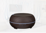 New Wooden Flat Round Household Desktop Office Ultrasound Air Humidifying Aromatherapy Machine