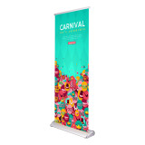 wholesale luxury feather banner pillowcase stand lightweight pop roll up display