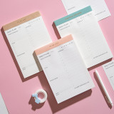 2021 magnetic memo pad tearable notepads student daily plan notebook A5