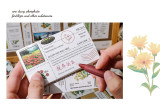 Creative hand-book notes for students small notes can be attached to plant train journey  memo pad