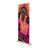 high quality double sided vertical banner horizontal stretch roll up stand