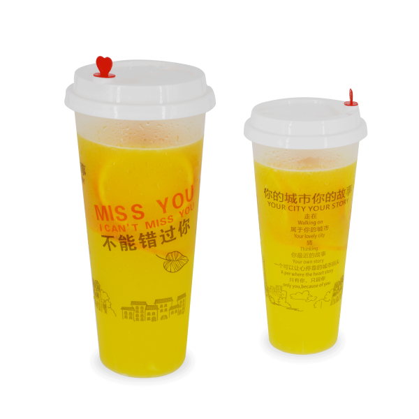 Transparent multipatterned pp plastic cups for desserts biodegradable disposable plastic drinking cup with lids