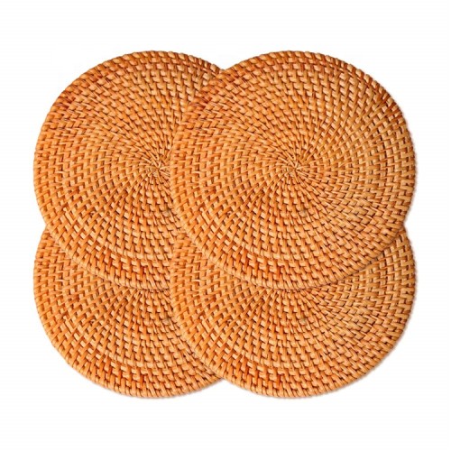 Best Promotional Kitchen Tableware High Quality Rattan Coaster