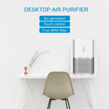 Powered negative ion generator air purifier for home