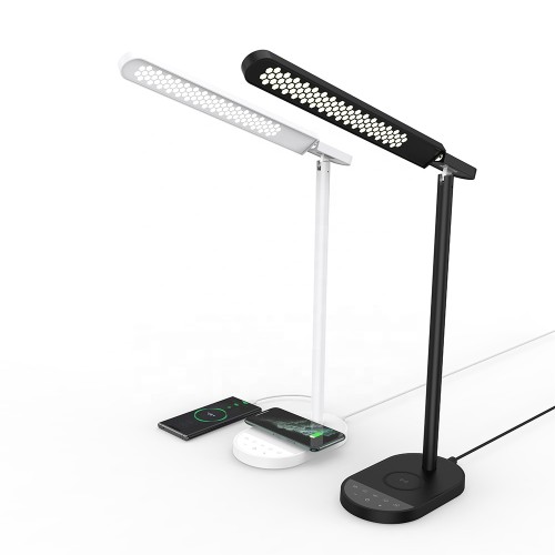 Hot 3 in 1 Led table lamp wireless fast charger station 3 in 1 wireless charging dock with table lamp