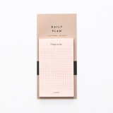 Portable study and office schedule planning memo pad, stickers tearable or sticky memo pad