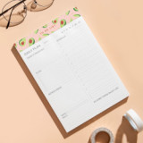 2021 magnetic memo pad tearable notepads student daily plan notebook A5