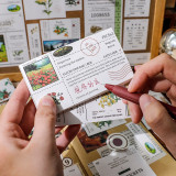 Creative hand-book notes for students small notes can be attached to plant train journey  memo pad