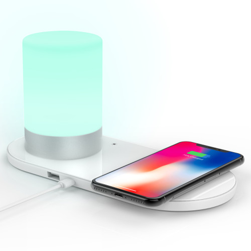 Online Shopping Free Shipping Wireless phone charger friendship lamp RGB lamp