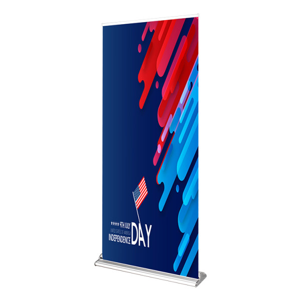 high quality straight pop aluminum banner advertising roll up display
