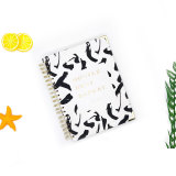 Personalized Custom Printing A5 Spiral Bound Paper Notebook with Golden Corner