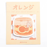Creative new passion fruit shape canned series memo pad student supplies stickers 30 sheets