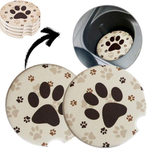 New products pet footprint design coaster for drink