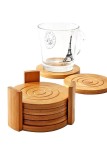 Eco-Friendly Bamboo Coaster Natural Bamboo Coaster Set
