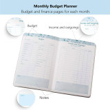Daily Weekly Pu Leather Budget Planner with Pocket Notes