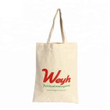 Wholesale promotional customized logo printing silk screen canvas cotton bag