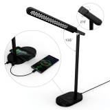 Modern led desk lamp with wireless charger for QI Cellphone