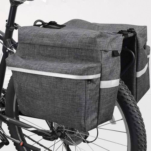 Customized High Quality Waterproof PVC Polyester Bike Bicycle Carrying Pannier Bag For Rear Rack
