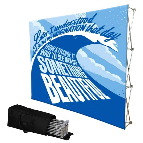 China Portable Pop Up Banner Stand Reusable Pop Up Display Stand With Graphic For Advertising