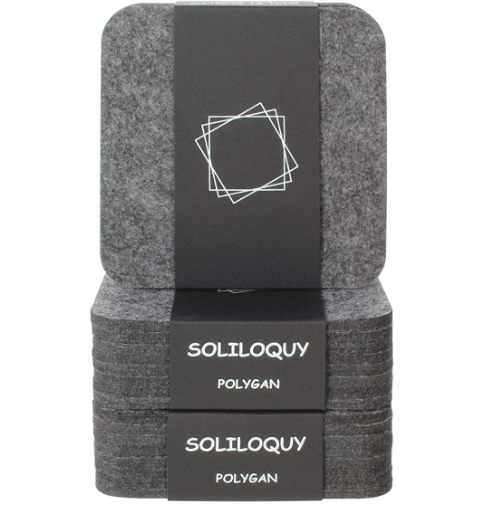 2021 factory wholesale square felt Home Decoration Custom absorbent drink Felt Coasters
