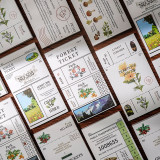 Creative hand-book notes for students small notes can be attached to plant train journey  memo pad