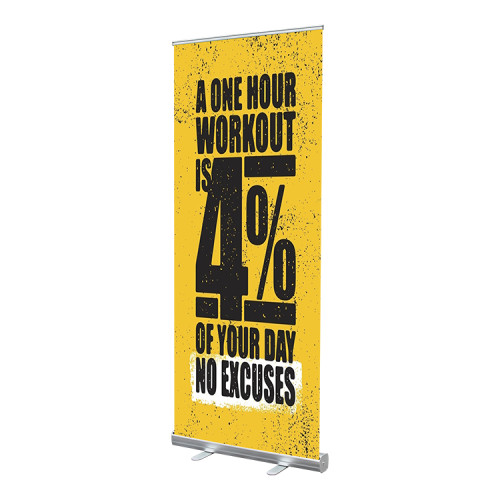 high quality aluminum retractable event display advertising stand roll up banner