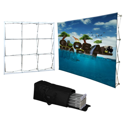 Pop Up Display Stand Popular Portable Floor Tension Fabric Pop Up Display Stand Retractable Banners For Show