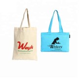 Wholesale promotional customized logo printing silk screen canvas cotton bag