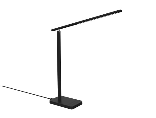 Bedroom wireless charger table lamp long neck light fixture