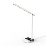 Modern led desk lamp with wireless charger for QI Cellphone