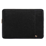 Black Glitter Shining PU Leather Laptop Sleeve Compatible 13-13.3 Inch for MacBook
